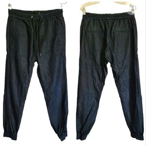 J. Brand x Theory HAMILTON Premium Denim Jogger Pants Drawstring Elastic Waist